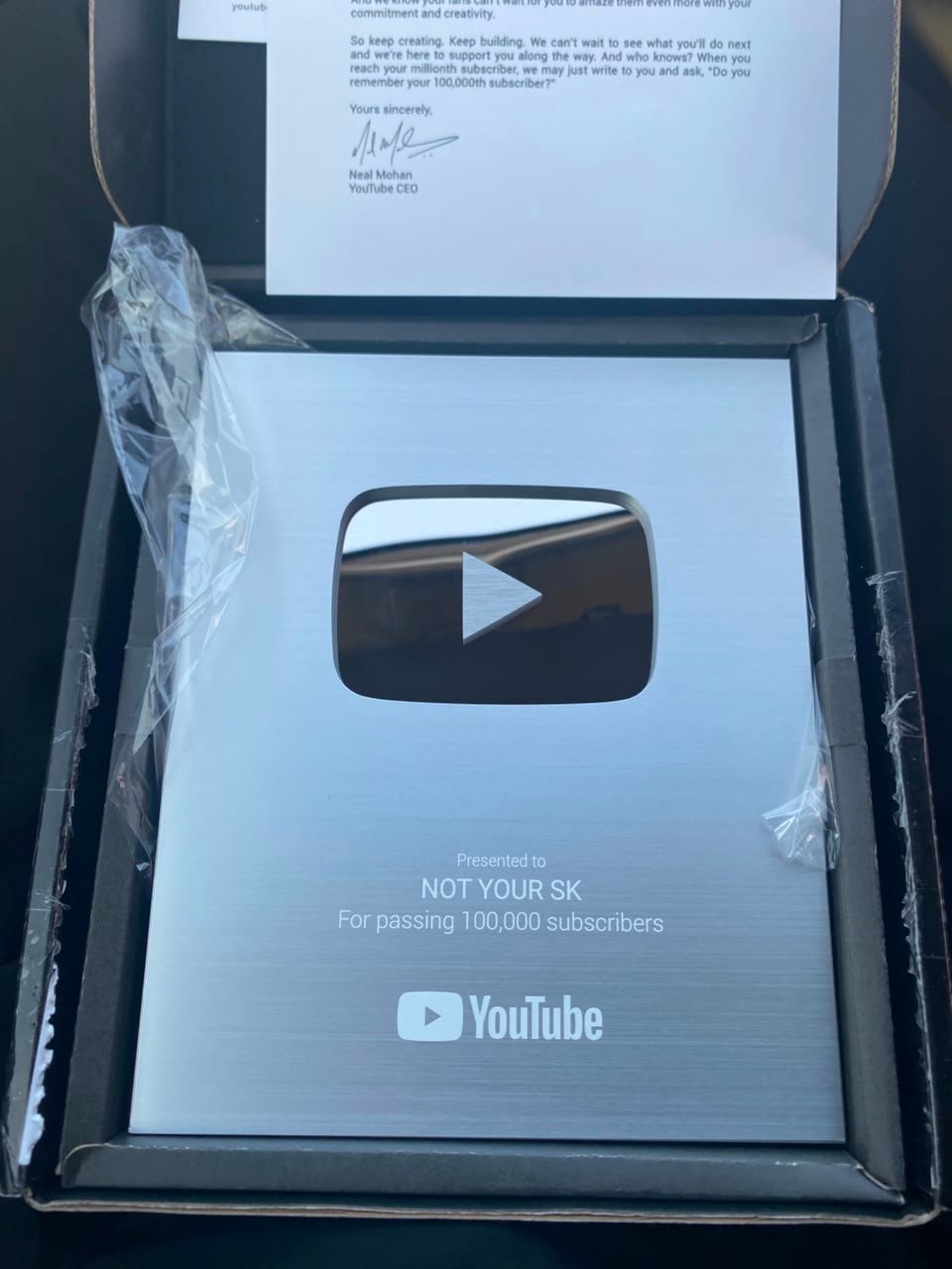 YouTube Silver Play Button achievement